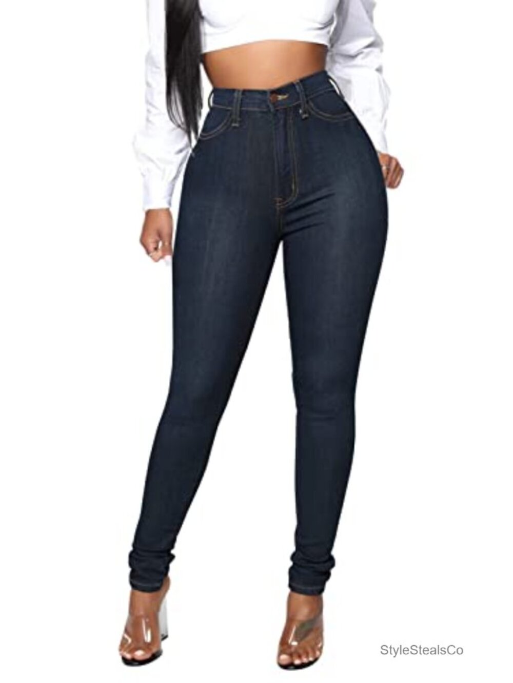 High Waisted Skinny Stretch Butt Lifting Slim Fit Denim Jeans